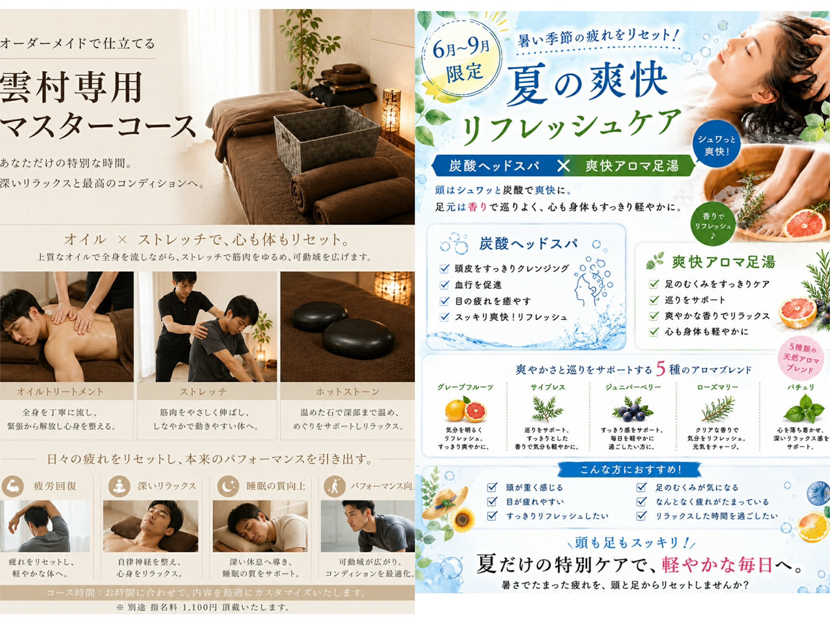雲村だけの特別プランコース