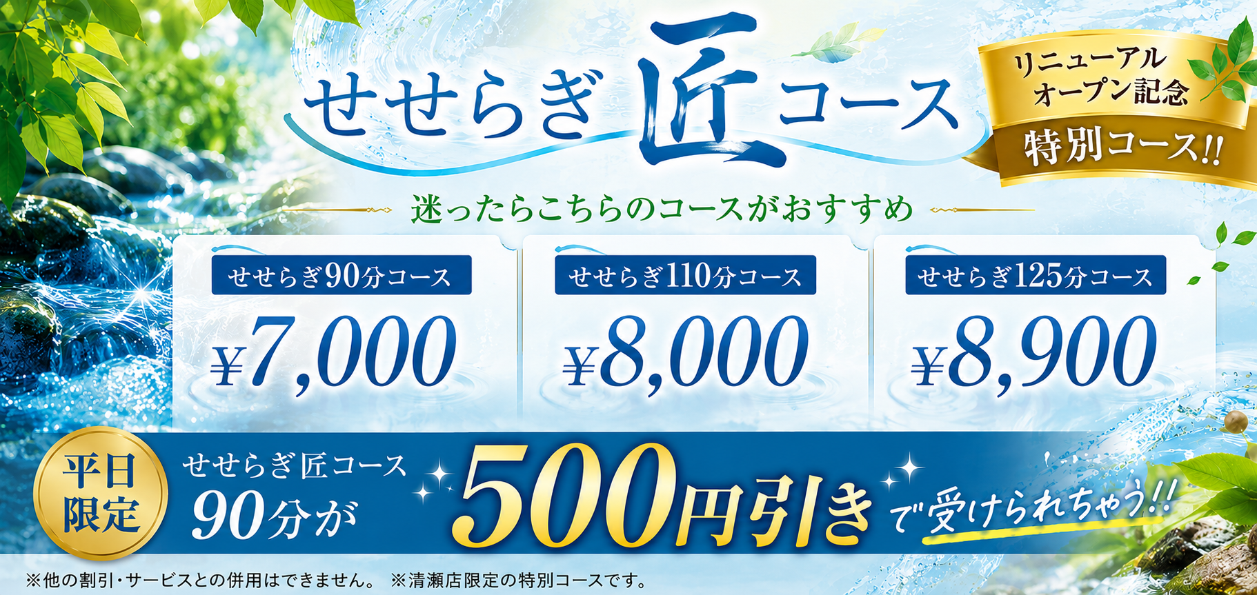 せせらぎ匠コース