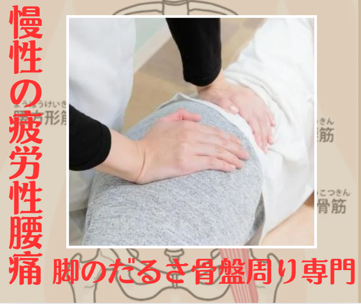 慢性の疲労性腰痛や脚のだるさ/骨盤周り専門